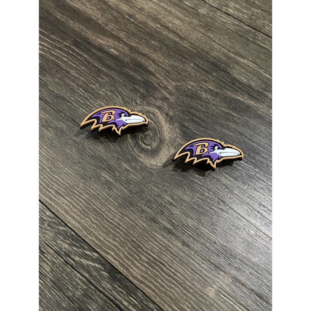 Baltimore Ravens Football Team Charm For Crocs Shoe Charms - 2 Pieces